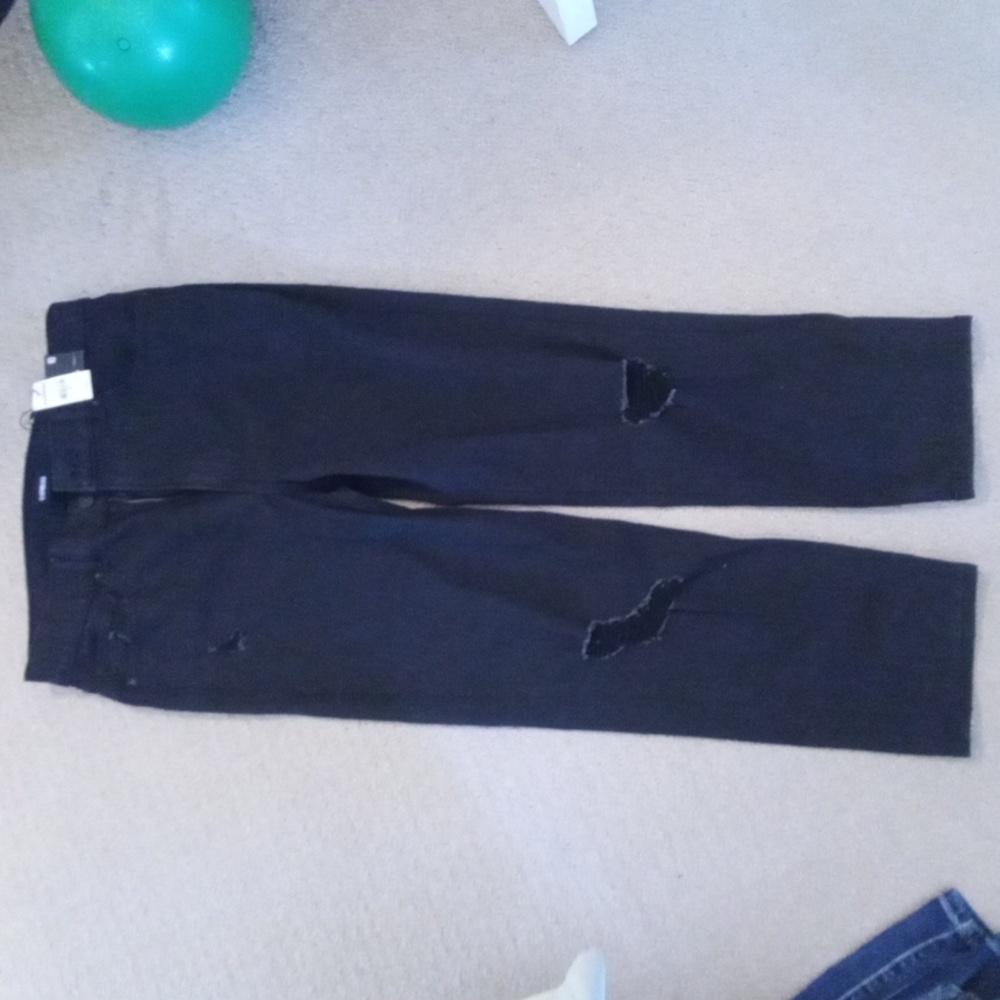 EXPRESS,  BLACK "Mom Jean" high rise